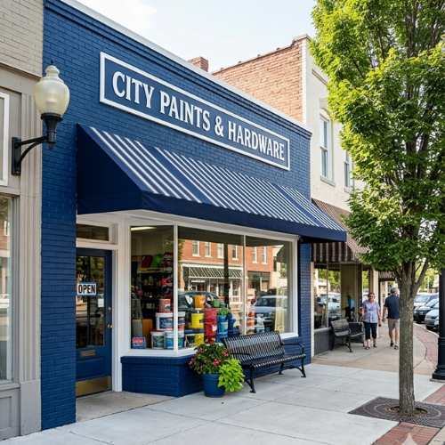 commercial storefront painting